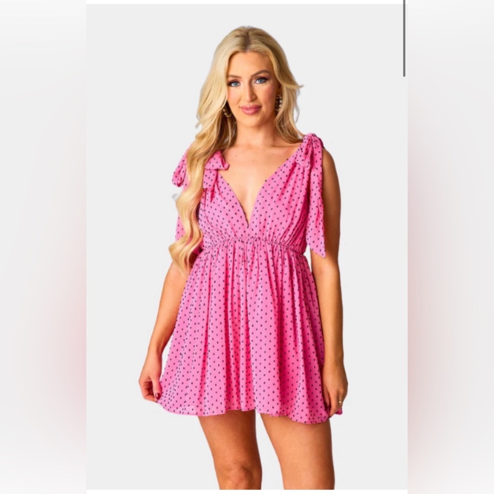 Pink Polka Dot Dress